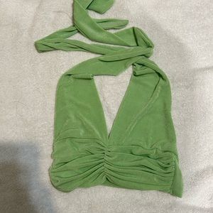 green halter top from amazon